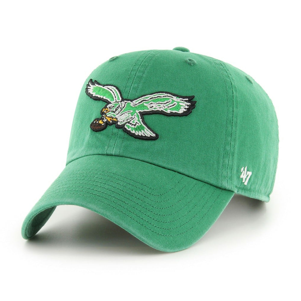 Philadelphia Eagles '47 Clean Up Adjustable Hat Kelly Green - 47 brand