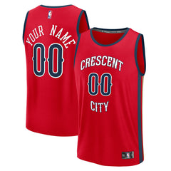 Fanatics - New Orleans Pelicans Fast Break Custom Jersey - Statement Edition - Red