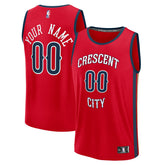 Fanatics - New Orleans Pelicans Youth Fast Break Custom Replica Jersey - Red - Statement Edition