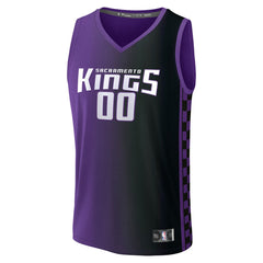 Fanatics - Sacramento Kings Youth Fast Break Custom Replica Jersey - Purple - Statement Edition