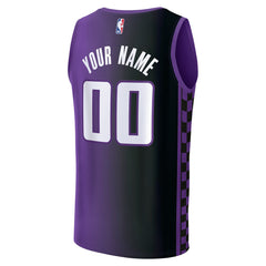 Fanatics - Sacramento Kings Youth Fast Break Custom Replica Jersey - Purple - Statement Edition