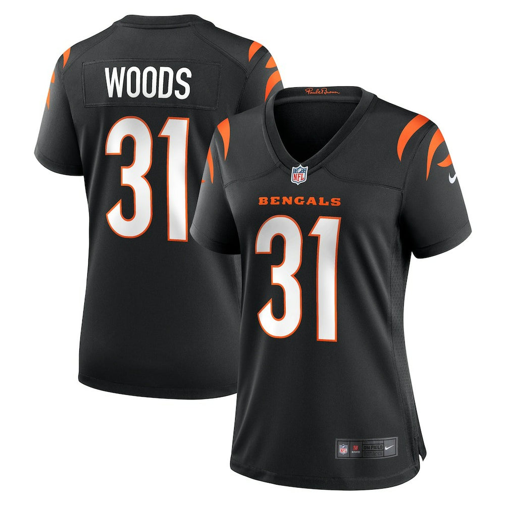 Ickey Woods Cincinnati Bengals Women's Retired Player Game Jersey Black - Nike