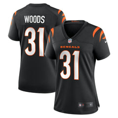 Ickey Woods Cincinnati Bengals Women's Retired Player Game Jersey Black - Nike