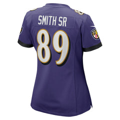 Steve Smith Sr. Baltimore Ravens Women's Retired Player Game Jersey Purple - Nike