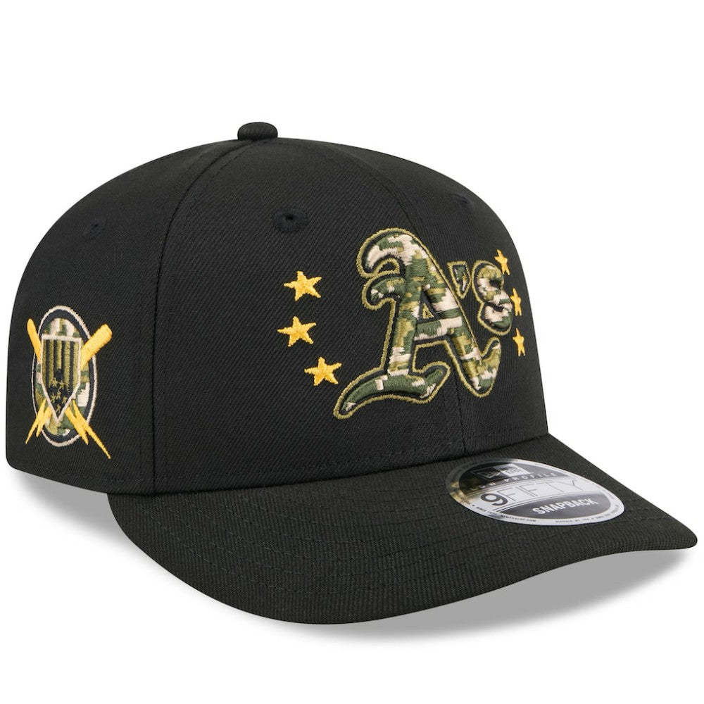 Athletics New Era 2024 Armed Forces Day Low Profile 9FIFTY Snapback Hat Lifestyle