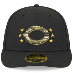 Cincinnati Reds New Era 2024 Armed Forces Day Low Profile 59FIFTY Fitted Hat Lifestyle