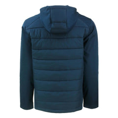 Cleveland Guardians Cutter & Buck Evoke Hybrid Eco Softshell Recycled Full-Zip Hoodie Lifestyle