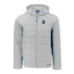 Detroit Tigers Cutter & Buck Evoke Hybrid Eco Softshell Recycled Full-Zip Hoodie On Sale