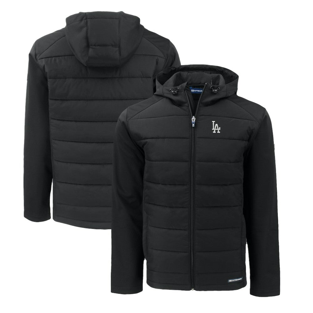 Los Angeles Dodgers Cutter & Buck Evoke Hybrid Eco Softshell Recycled Full-Zip Hoodie for sale