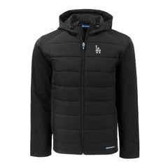Los Angeles Dodgers Cutter & Buck Evoke Hybrid Eco Softshell Recycled Full-Zip Hoodie for sale