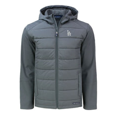 Los Angeles Dodgers Cutter & Buck Evoke Hybrid Eco Softshell Recycled Full-Zip Hoodie discount