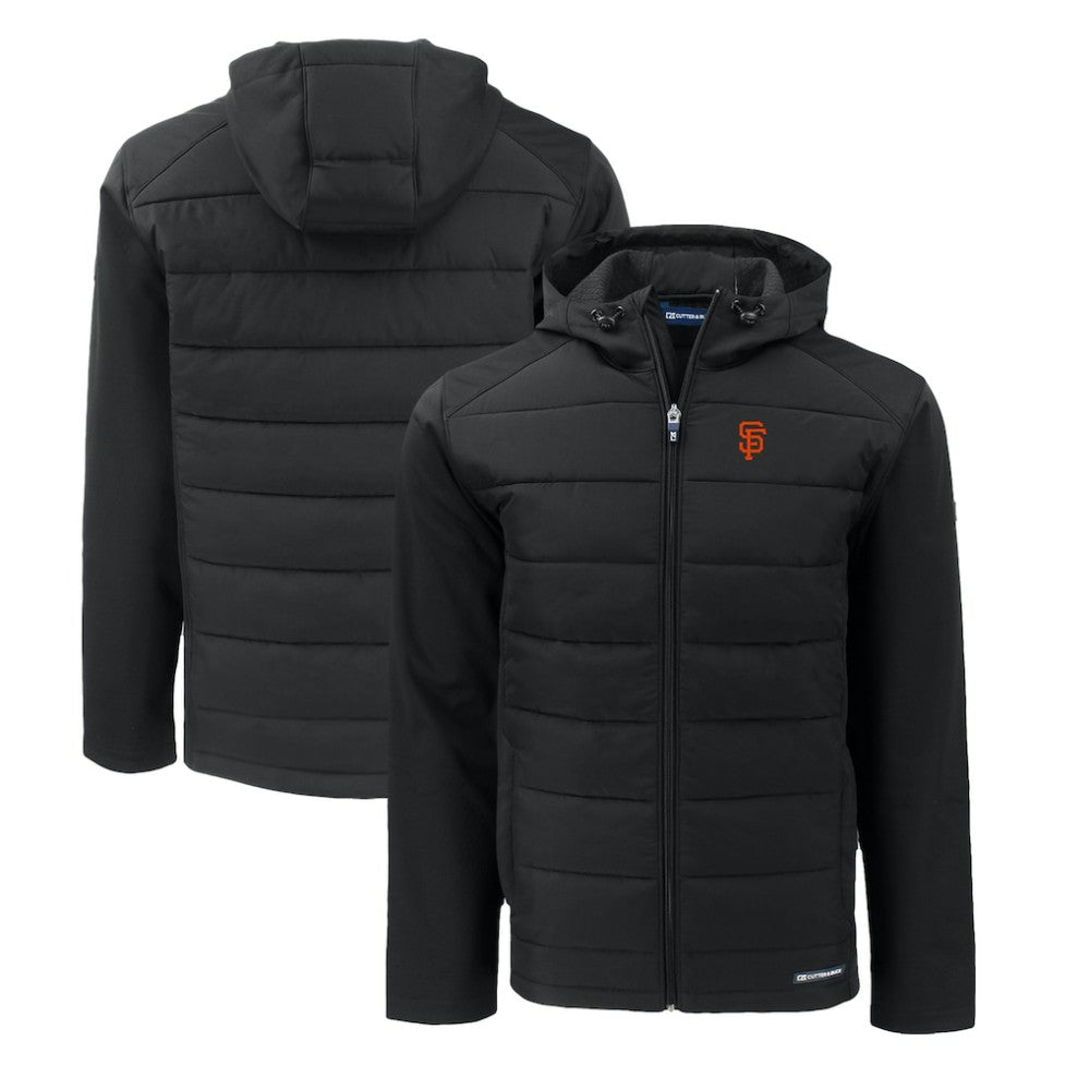 San Francisco Giants Cutter & Buck Evoke Hybrid Eco Softshell Recycled Full-Zip Hoodie Online