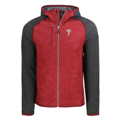 Philadelphia Phillies Cutter & Buck Mainsail Full-Zip Hooded Jacket Lifestyle