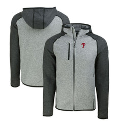 Philadelphia Phillies Cutter & Buck Mainsail Full-Zip Hooded Jacket Lifestyle
