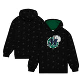 Mitchell & Ness - Dallas Mavericks Hardwood Classics Allover Print Pullover Hoodie - Black