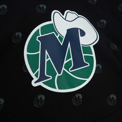 Mitchell & Ness - Dallas Mavericks Hardwood Classics Allover Print Pullover Hoodie - Black