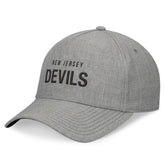 New Jersey Devils - Fanatics Elements A-Frame Leather Strapback Hat Heather Gray