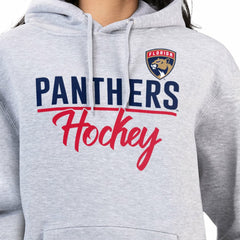 Florida Panthers - G-III 4Her by Carl Banks Women's Team Sport Tri-Blend Fleece Hoodie Heather Gray