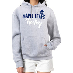 Toronto Maple Leafs - G-III 4Her by Carl Banks Women's Team Sport Tri-Blend Fleece Hoodie Heather Gray