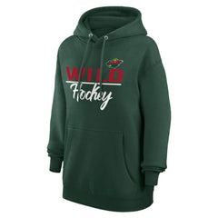 Minnesota Wild - G-III 4Her by Carl Banks Women's Team Sport Tri-Blend Fleece Hoodie Green