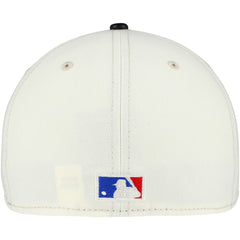New Era - Chicago Bulls Faux Leather Visor Two-Tone 59FIFTY Fitted Hat - Cream/Black