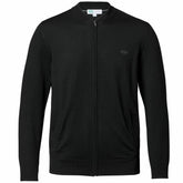 New York Jets Charles Tyrwhitt Merino Full-Zip Sweater Black - NFL