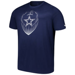Dallas Cowboys Big & Tall Blitz Legend Icon T-Shirt Navy - Nike
