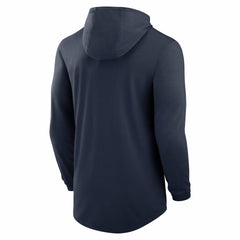 Tennessee Titans Blitz Tri-Blend Dri-FIT Long Sleeve Hoodie T-Shirt Navy - Nike