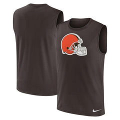 Cleveland Browns Blitz Legend Dri-FIT Muscle Tank Top Brown - Nike