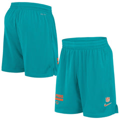 Miami Dolphins 2024 Sideline Performance Mesh Shorts Aqua - Nike