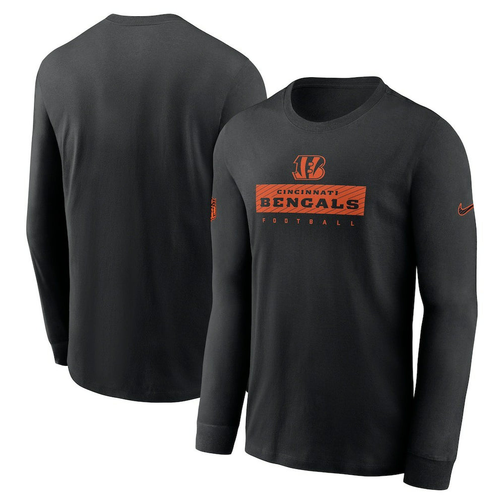 Cincinnati Bengals Sideline Dri-FIT Long Sleeve T-Shirt Black - Nike