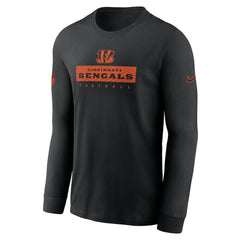 Cincinnati Bengals Sideline Dri-FIT Long Sleeve T-Shirt Black - Nike