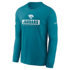 Jacksonville Jaguars Sideline Dri-FIT Long Sleeve T-Shirt Teal - Nike