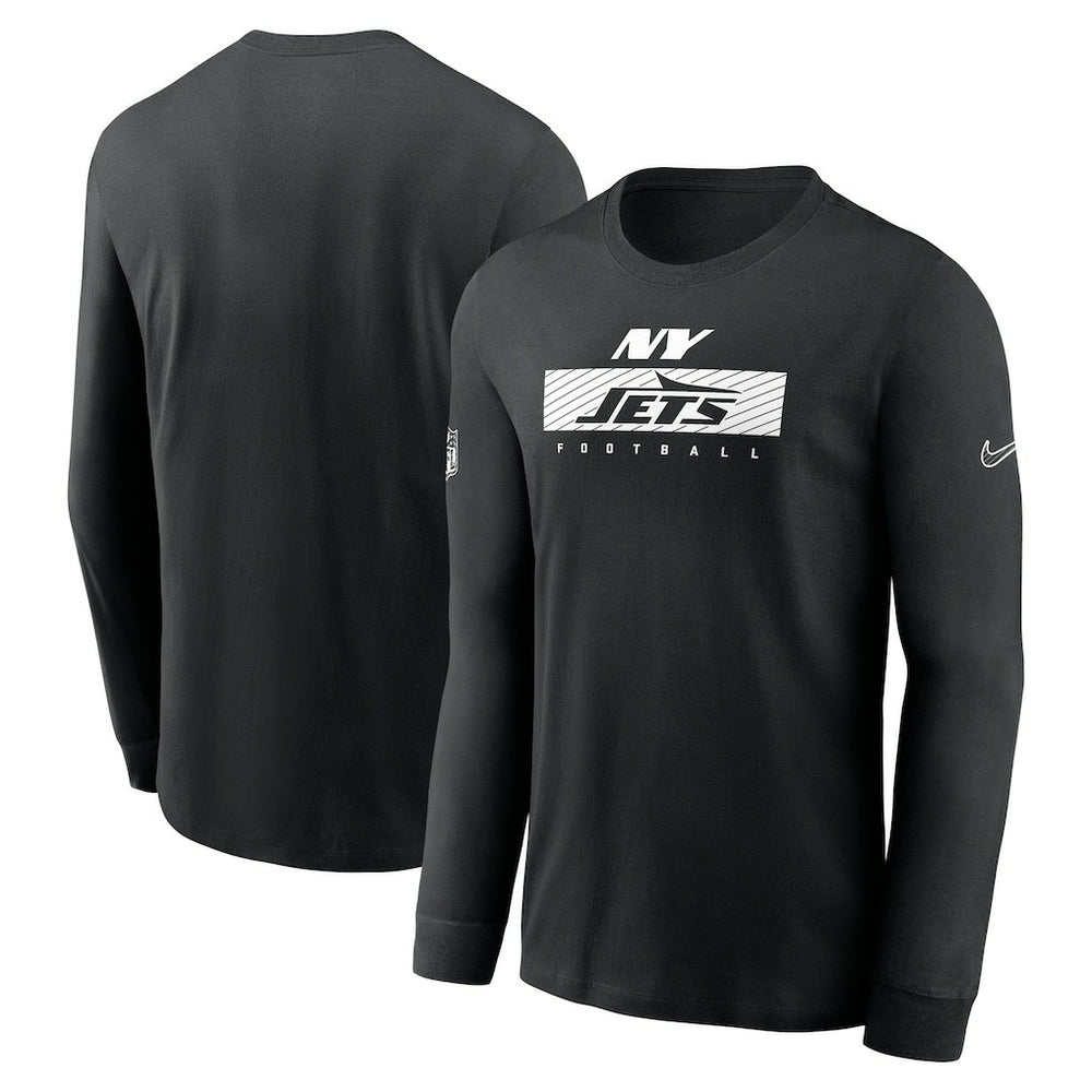 New York Jets Sideline Dri-FIT Long Sleeve T-Shirt Black - Nike