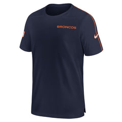 Denver Broncos 2024 Sideline Coach UV Performance T-Shirt Navy - Nike
