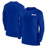 Buffalo Bills Sideline Coach UV Performance Long Sleeve T-Shirt Royal - Nike