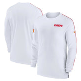 Kansas City Chiefs Sideline Coach UV Performance Long Sleeve T-Shirt White - Nike