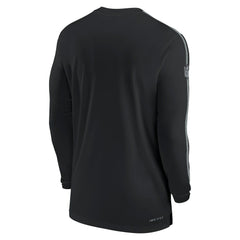 Las Vegas Raiders Sideline Coach UV Performance Long Sleeve T-Shirt Black - Nike