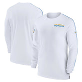 Los Angeles Chargers Sideline Coach UV Performance Long Sleeve T-Shirt White - Nike