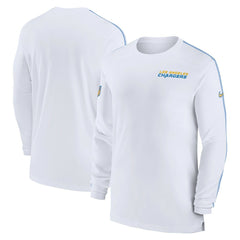 Los Angeles Chargers Sideline Coach UV Performance Long Sleeve T-Shirt White - Nike