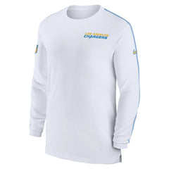 Los Angeles Chargers Sideline Coach UV Performance Long Sleeve T-Shirt White - Nike