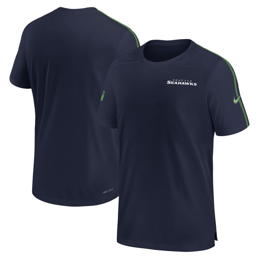 Seattle Seahawks 2024 Sideline Coach UV Performance T-Shirt College Navy - Nike