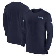 Tennessee Titans Sideline Coach UV Performance Long Sleeve T-Shirt Navy - Nike