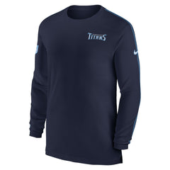 Tennessee Titans Sideline Coach UV Performance Long Sleeve T-Shirt Navy - Nike
