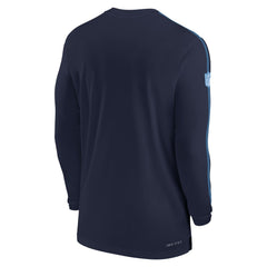 Tennessee Titans Sideline Coach UV Performance Long Sleeve T-Shirt Navy - Nike