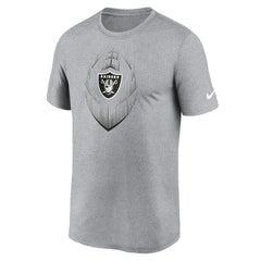 Las Vegas Raiders Primetime Legend Icon Performance T-Shirt Heather Gray - Nike