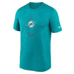 Miami Dolphins Primetime Legend Icon Performance T-Shirt Aqua - Nike