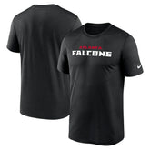 Atlanta Falcons Primetime Legend Wordmark Performance T-Shirt Black - Nike