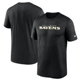 Baltimore Ravens Primetime Legend Wordmark Performance T-Shirt Black - Nike