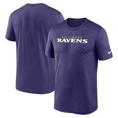 Baltimore Ravens Primetime Legend Wordmark Performance T-Shirt Purple - Nike